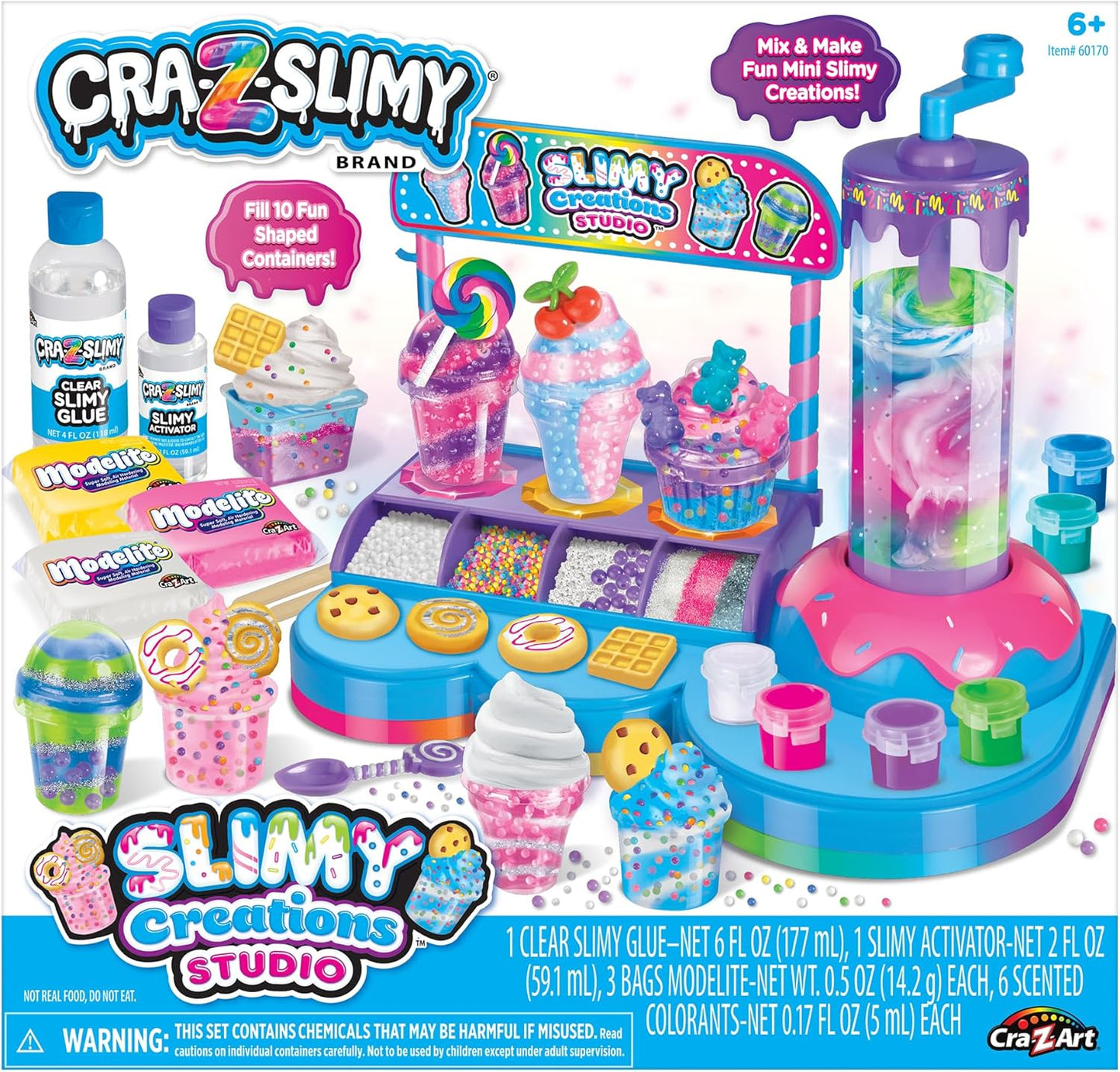 CRA-Z-Slimy Scented Slimy Creations Studio Buntes Schleimstudio für Kinder ab 6 Jahren