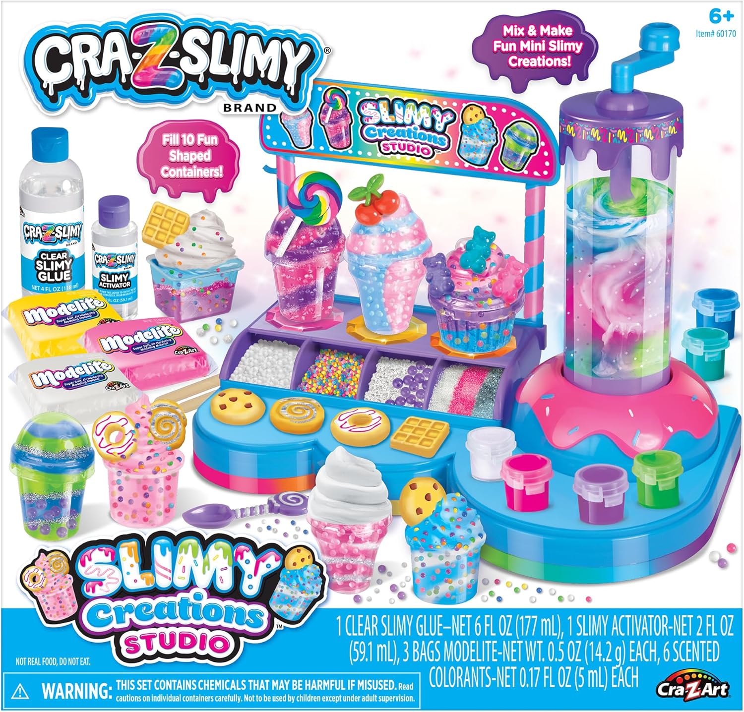 CRA-Z-Slimy Scented Slimy Creations Studio Buntes Schleimstudio für Kinder ab 6 Jahren