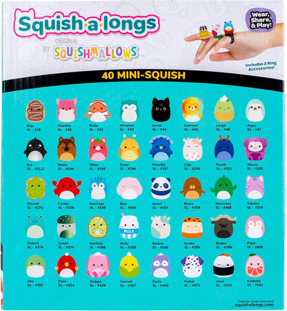 Squishmallows Micromallows Multipack – Comprend 2 Clip-a-Longs et 40 Mini-Squish