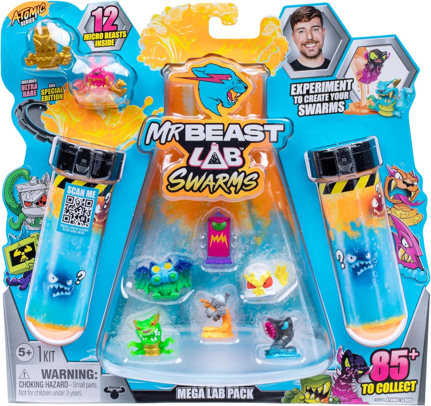 MrBeast Lab Swarms Atomic Series 12er-Pack – Crab Cat Edition Mischen, schütteln und enthüllen Sie das Chaos!