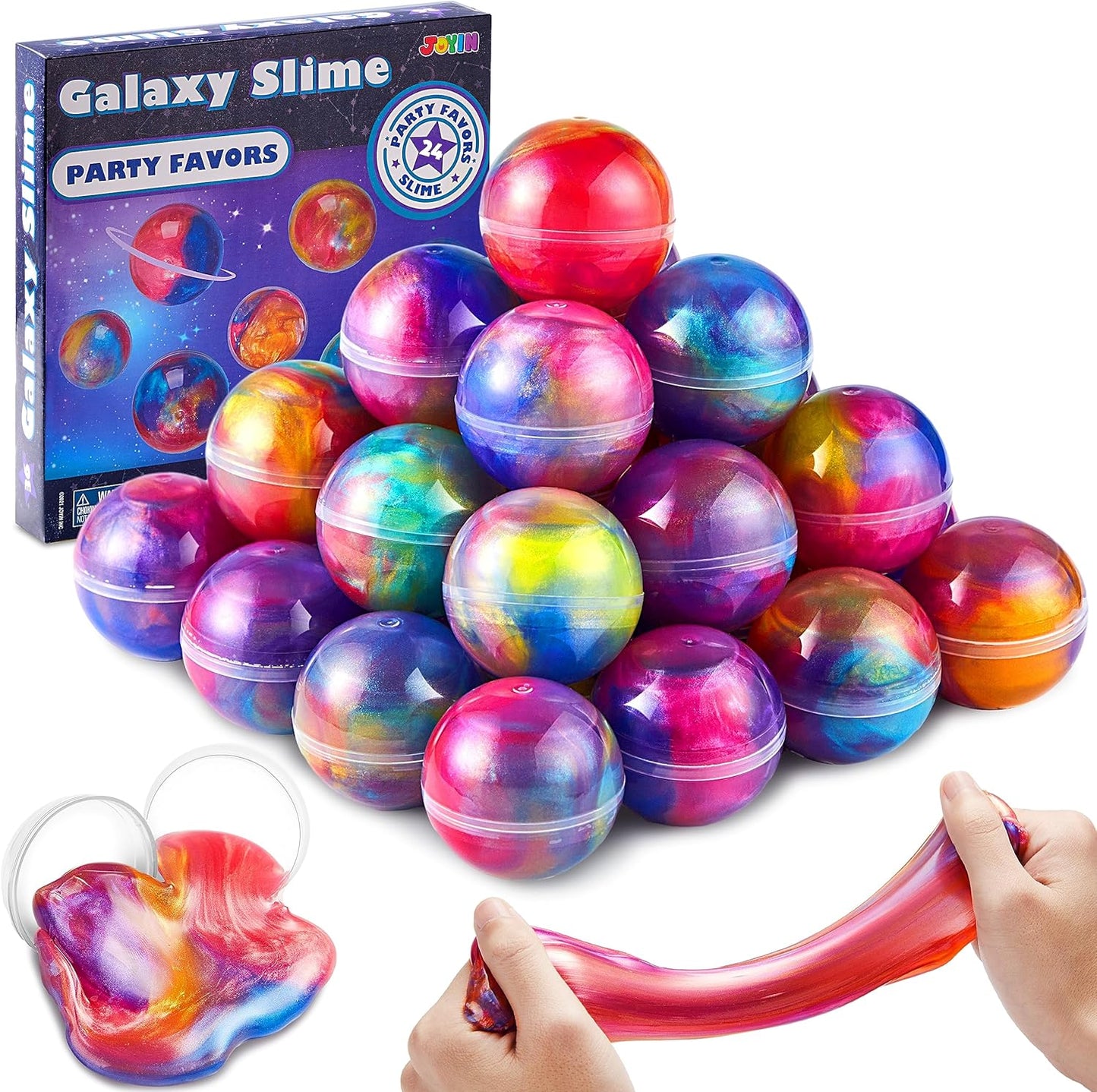 Galaxy Slime Kit Confezione da 36 mini slime Bomboniere elastiche, non appiccicose e riutilizzabili per bambini dai 5 ai 12 anni Set regalo per San Valentino, Pasqua o in classe