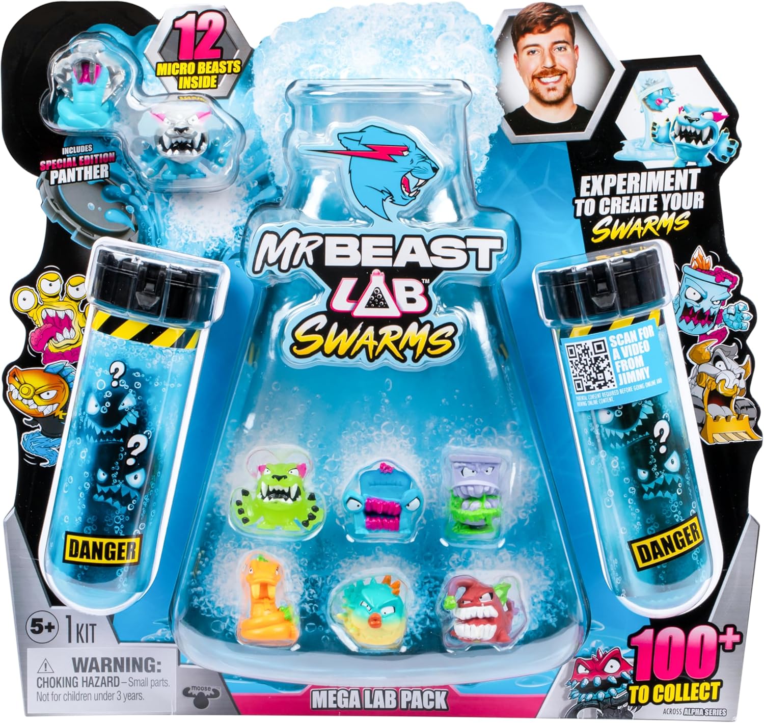 MrBeast Lab Swarms Mega Lab 12er-Pack – Vipermite Edition Mischen, schütteln und entfesseln Sie das Chaos!