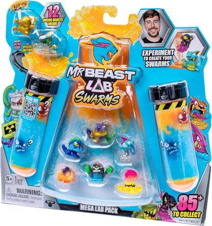 MrBeast Lab Swarms Atomic Series 12er-Pack – Night Fright Panther Edition Mischen, schütteln und entfesseln Sie 12 Mikrobestien!