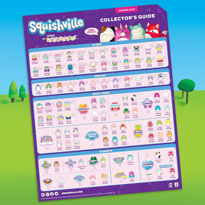 Squishmallows Micromallows Sealife Squad, sechs 2-Zoll-Meerestiere, unwiderstehlich weicher bunter Plüsch, Mini-Hai, Otter und Seepferdchen