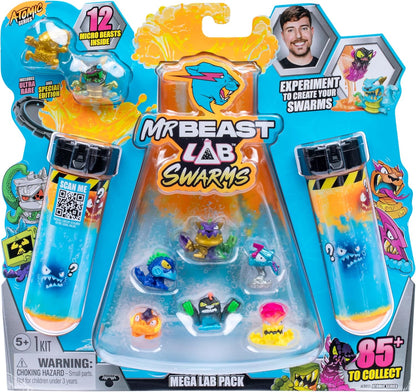 MrBeast Lab Swarms Atomic Series 12er-Pack – Night Fright Panther Edition Mischen, schütteln und entfesseln Sie 12 Mikrobestien!