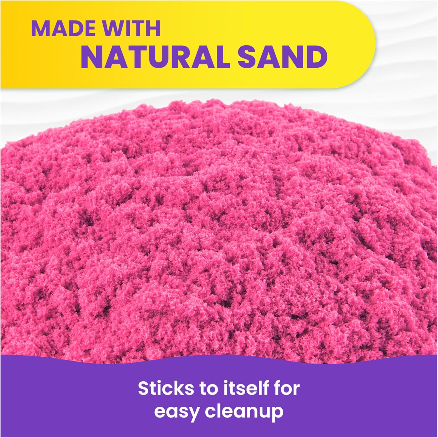 Kinetischer Sand, 907 g rosa Spielsand, wiederverschließbarer Beutel