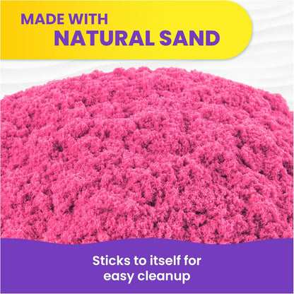 Kinetischer Sand, 907 g rosa Spielsand, wiederverschließbarer Beutel