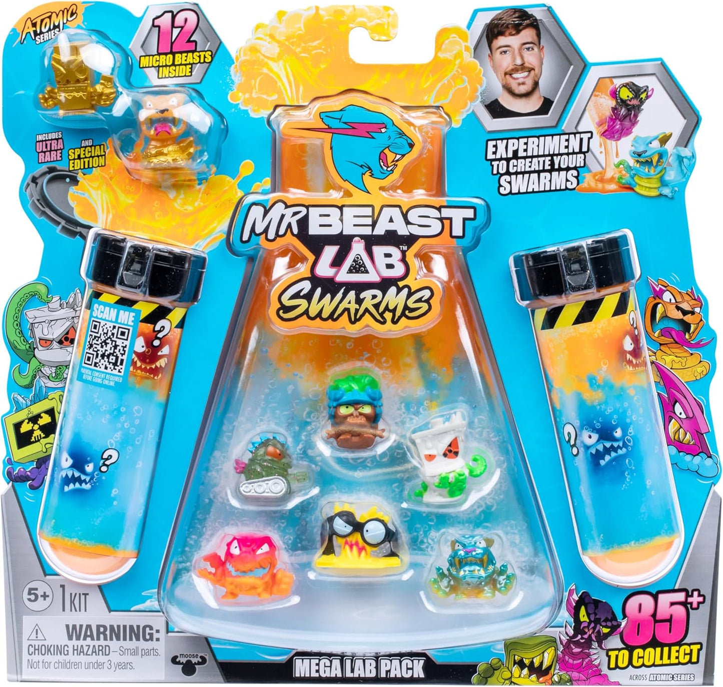 MrBeast Lab Swarms Atomic Series 12 Pack – Python Panther Edition Mischen, schütteln und entfesseln Sie 12 Mikrobestien!