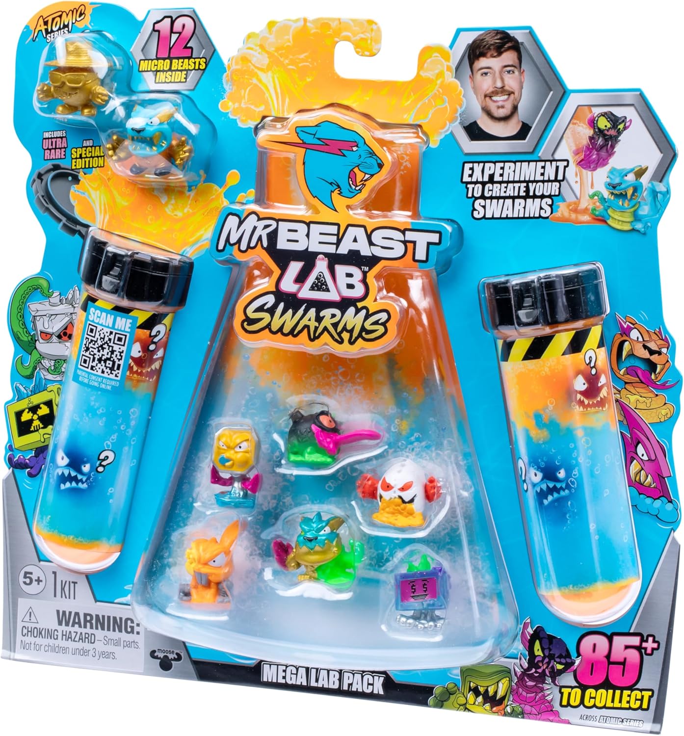 MrBeast Lab Swarms Atomic Series 12er-Pack – Panther Claws Edition Mischen, schütteln und entfesseln Sie das Chaos!