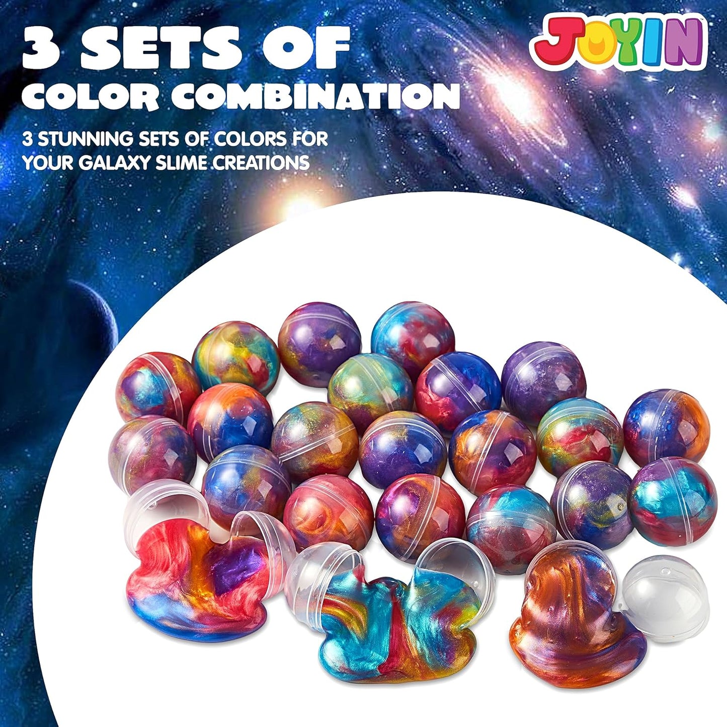 Galaxy Slime Kit Confezione da 36 mini slime Bomboniere elastiche, non appiccicose e riutilizzabili per bambini dai 5 ai 12 anni Set regalo per San Valentino, Pasqua o in classe