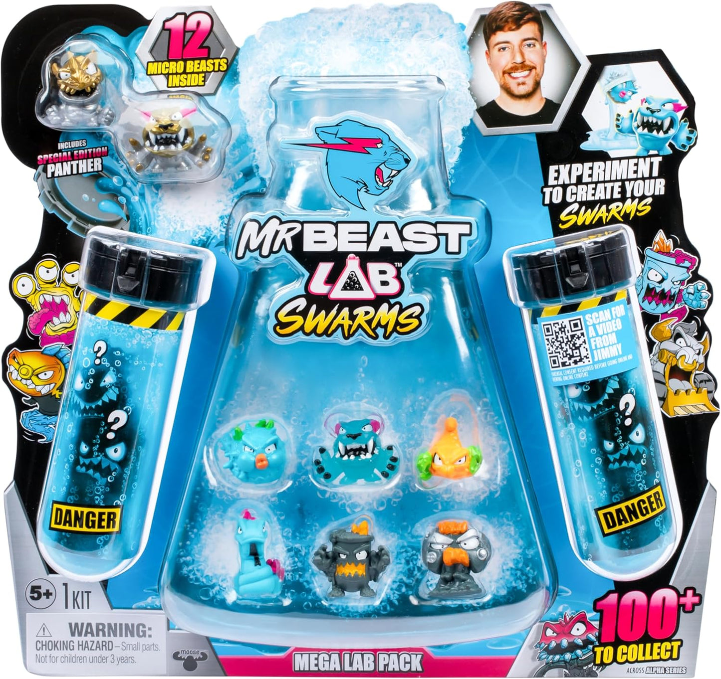 MrBeast Lab Swarms Mega Lab 12er-Pack – Tuff Top Edition Mischen, schütteln und enthüllen Sie das Chaos!