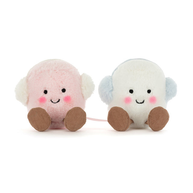 Jellycat Amuseables Marshmallows rosa e bianchi di Toastie
