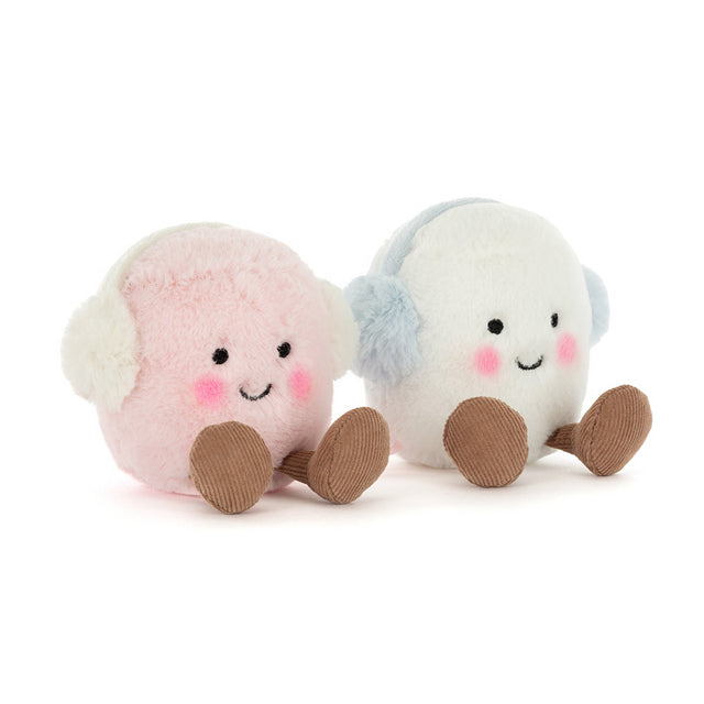 Jellycat Amuseables Marshmallows rosa e bianchi di Toastie