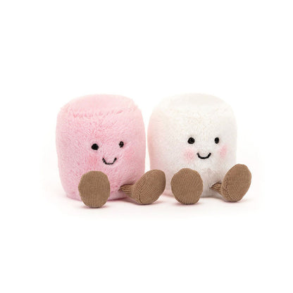 Jellycat Amuseables Marshmallow rosa e bianchi