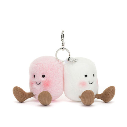 Jellycat Amuseables Paar Marshmallows-Taschenanhänger