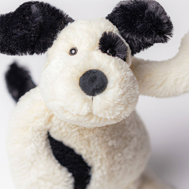 Jellycat Bashful Black & Cream Welpe