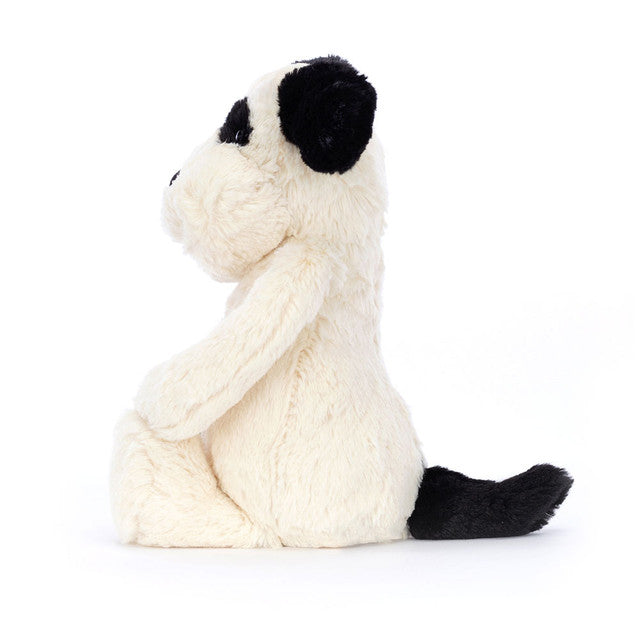 Jellycat Bashful Black & Cream Welpe
