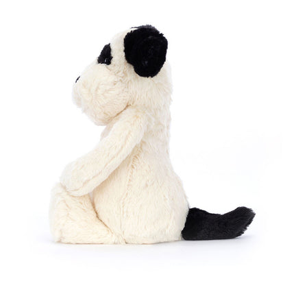 Jellycat Bashful Black & Cream Welpe