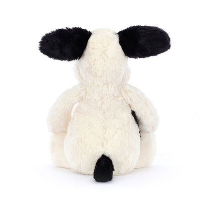 Jellycat Bashful Black & Cream Welpe