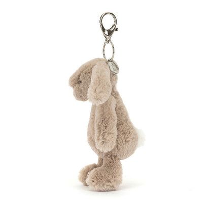 Jellycat Breloque de sac lapin beige timide