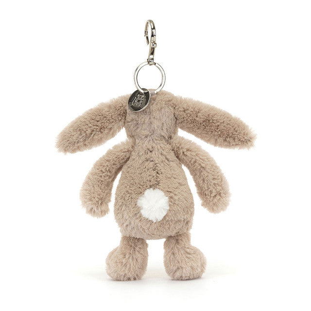 Jellycat Breloque de sac lapin beige timide