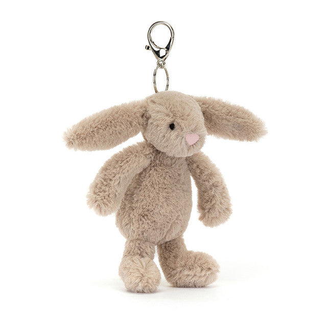 Jellycat Breloque de sac lapin beige timide