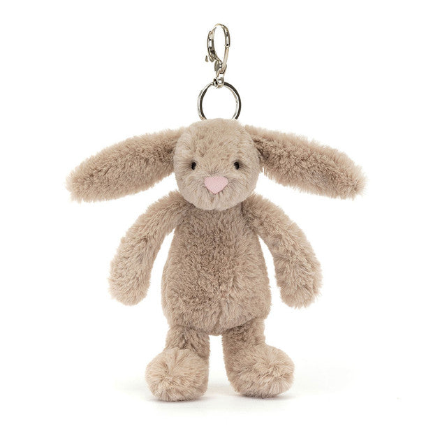 Jellycat Breloque de sac lapin beige timide