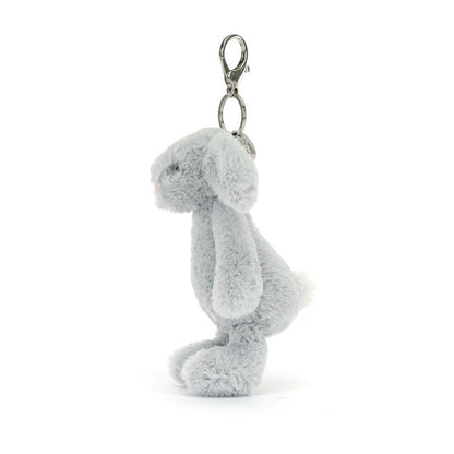 Jellycat Bashful Silberner Hasen-Taschenanhänger