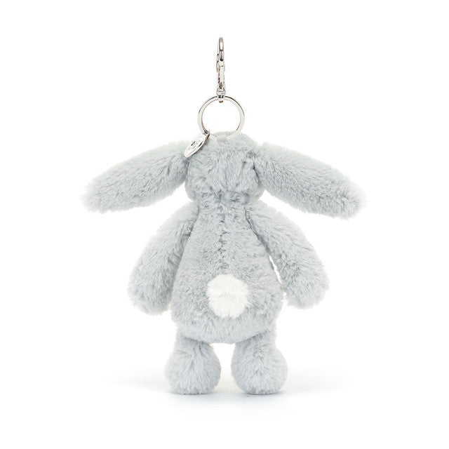 Jellycat Bashful Silberner Hasen-Taschenanhänger