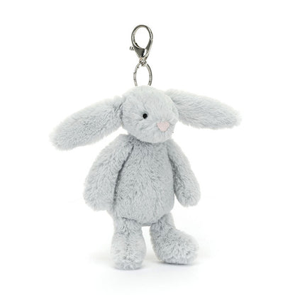 Jellycat Bashful Silberner Hasen-Taschenanhänger