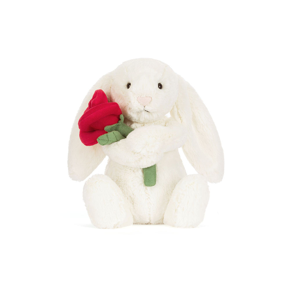 Jellycat Cream Bunny mit Rose