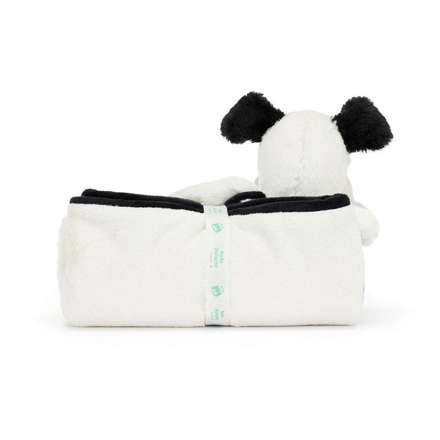 Jellycat Bashful Couverture pour chiot Noir et crème