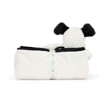 Jellycat Bashful Couverture pour chiot Noir et crème