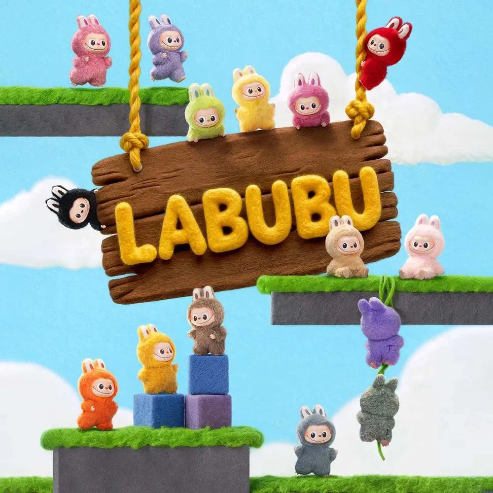 Labubu Monsters Pin For Love Plüsch-Schlüsselanhänger