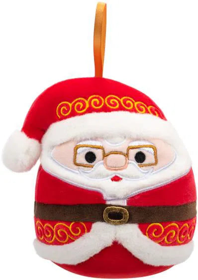 Squishmallows Ornement de Noël Père Noël avec des lunettes Nick