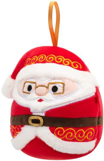 Squishmallows Ornement de Noël Père Noël avec des lunettes Nick