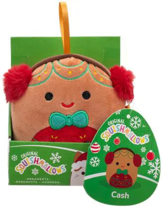 Squishmallows Ornamento di Natale Pan di zenzero Contanti