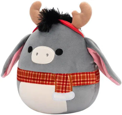 Squishmallows Asino natalizio con corna e sciarpa Jason