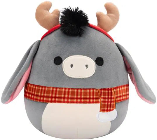 Squishmallows Asino natalizio con corna e sciarpa Jason