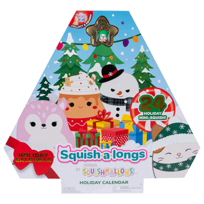 Calendrier du compte à rebours des fêtes de Noël Squish-a-longs – Comprend 24 mini-Squish