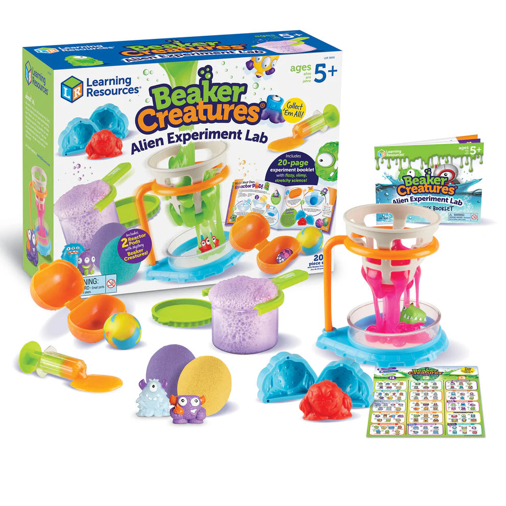 Learning Resources Kit scientifique de laboratoire d'expérimentation extraterrestre Beaker Creatures