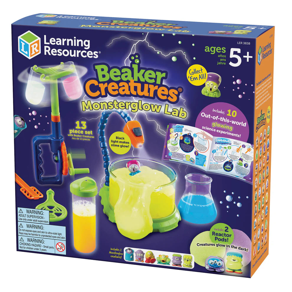 Learning Resources Kit de laboratoire Beaker Creatures Monster Glow