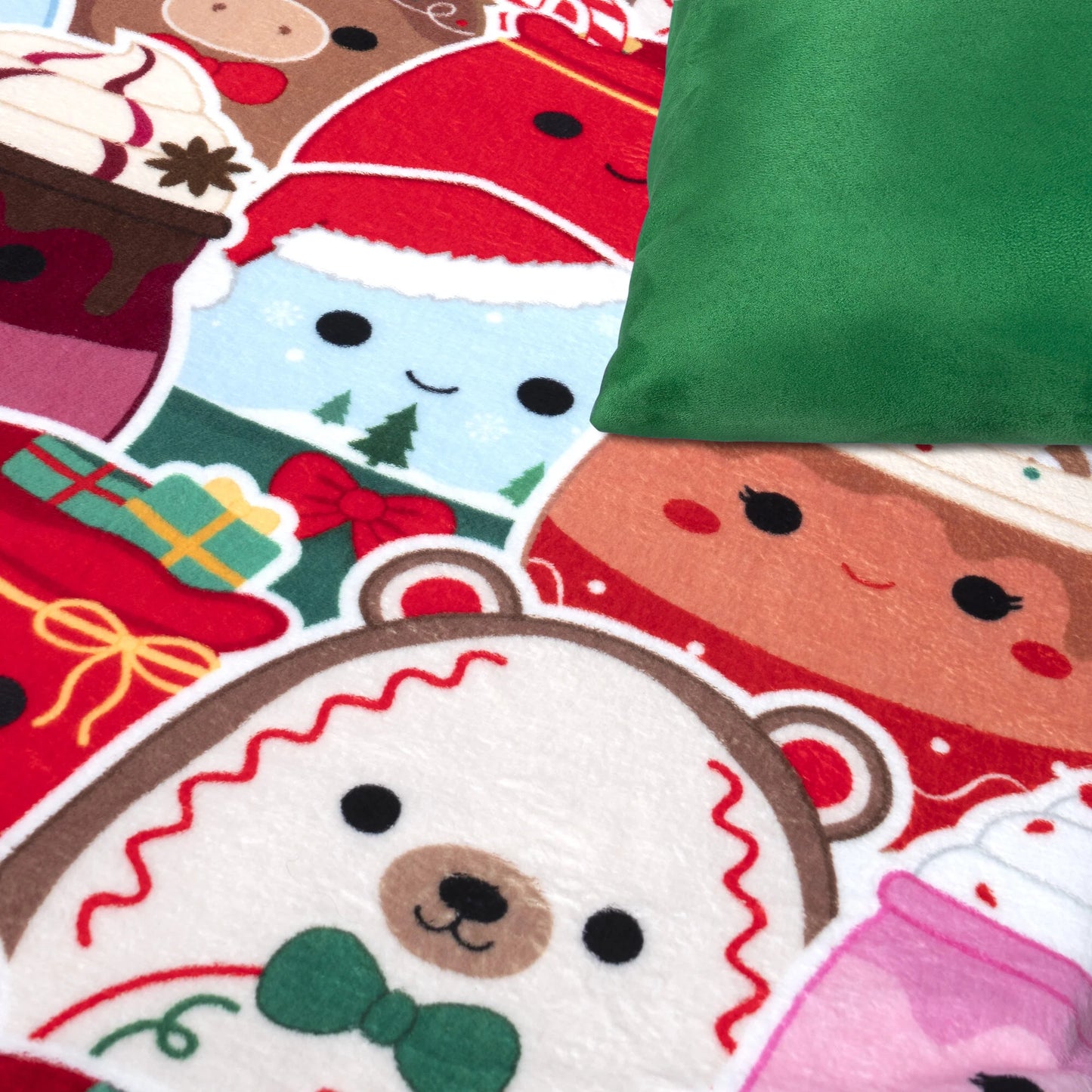 Coperta da tiro per le vacanze di Natale Squishmallows