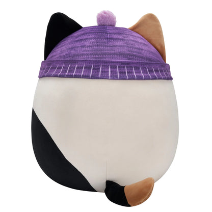 Squishmallows – Cam Calico Katze mit lila Hut
