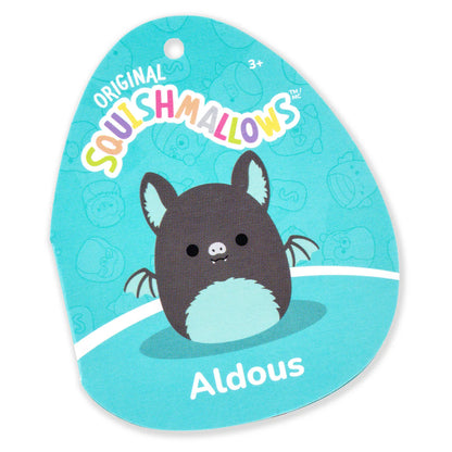 Squishmallows Halloween Aldous, der schwarz-blaugrüne Flughund
