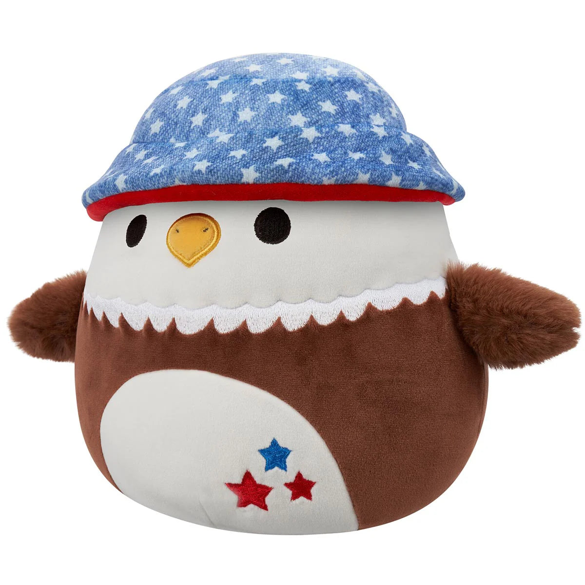 Squishmallows Micromallows Edoardo l'aquila calva con cappello da pescatore