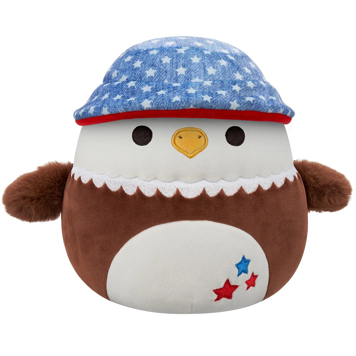 Squishmallows Micromallows Edoardo l'aquila calva con cappello da pescatore