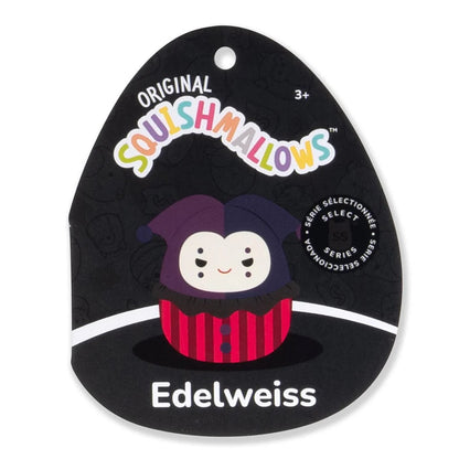 Squishmallows Halloween Select Series Edelweiss, der rote Goth-Narr