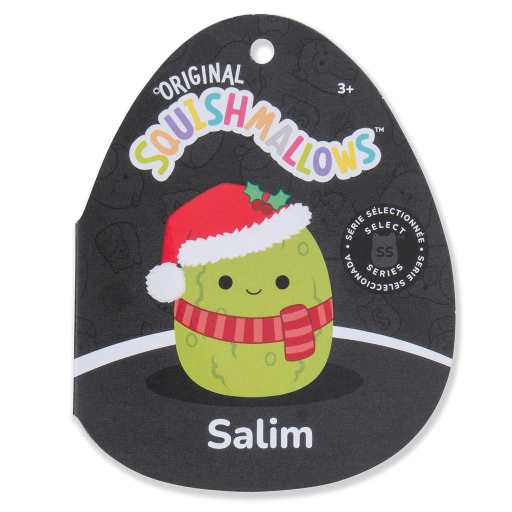 Squishmallows Noël Salim le cornichon de Noël