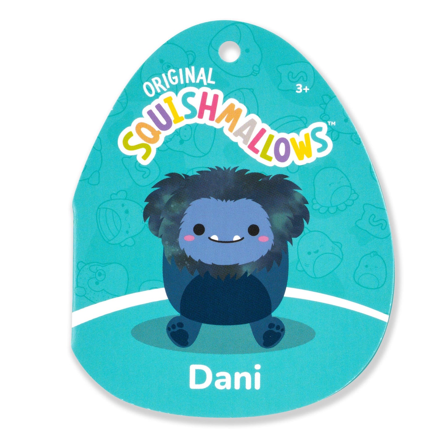 Squishmallows - Dani il Bigfoot blu navy